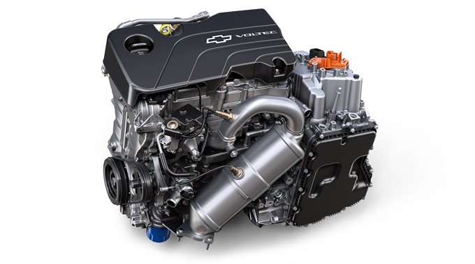 Chevrolet Volt 2016 - moteur thermique et moteur électrique