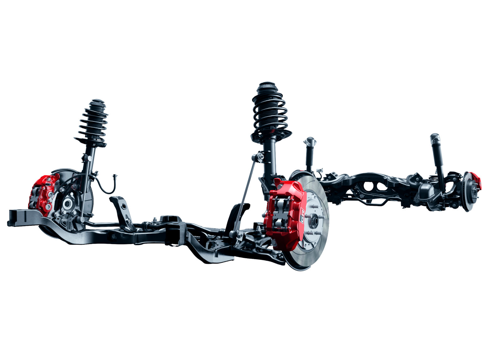 Toyota GR Yaris - Suspensions et système de freinage