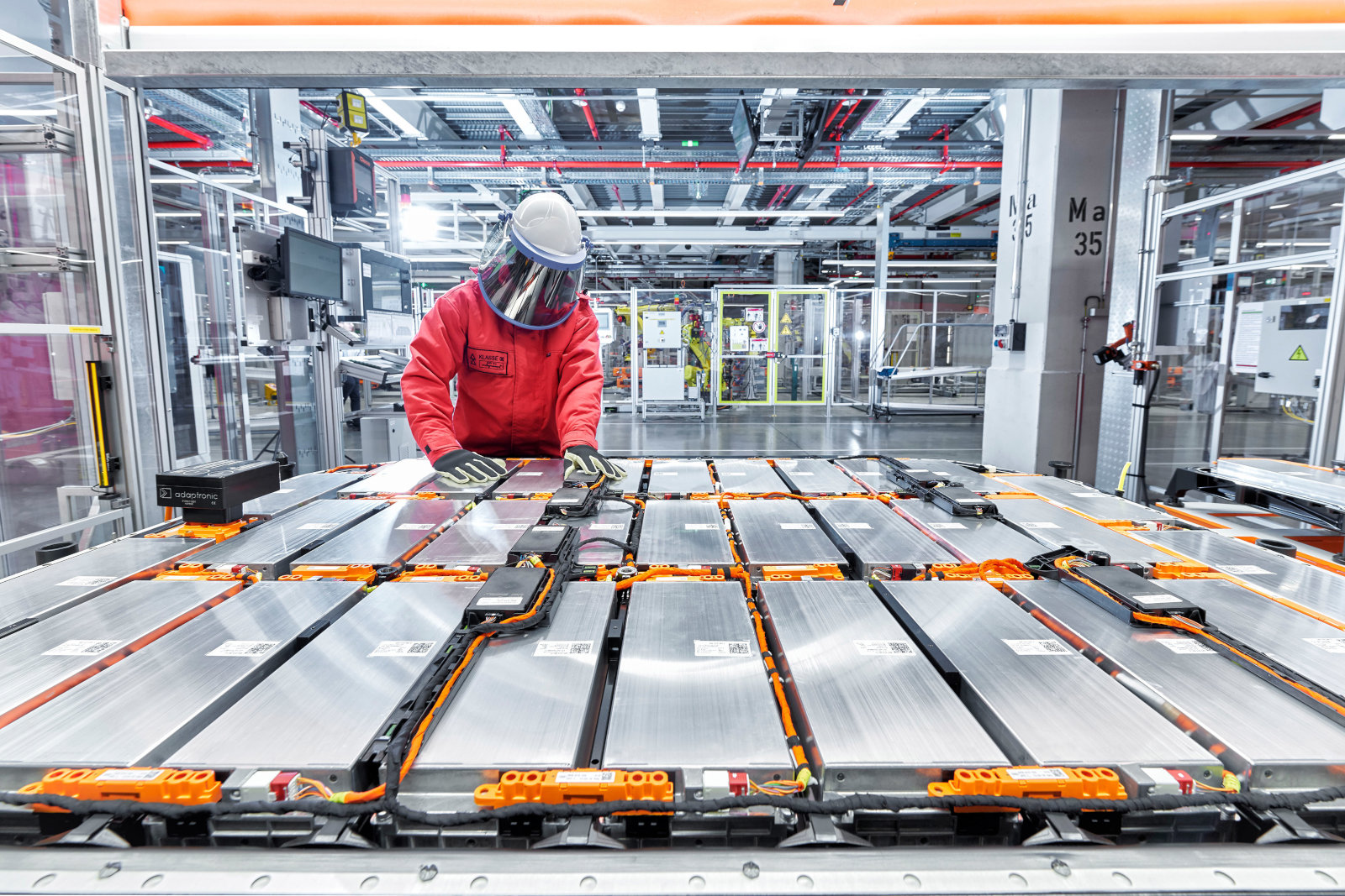 Production de la batterie de l'Audi e-tron 55 quattro