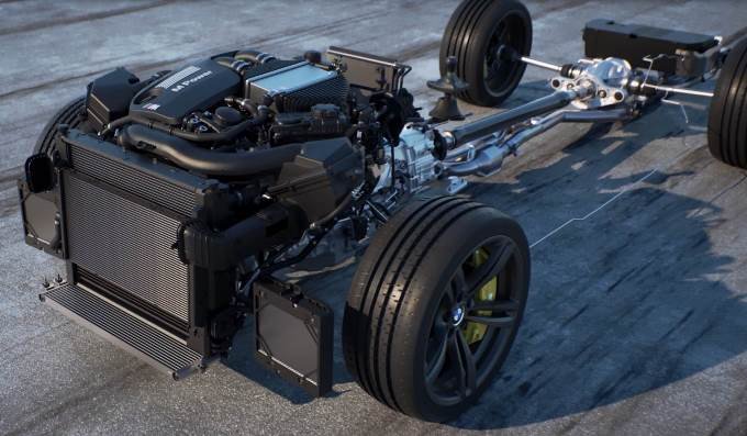 BMW M4 GTS - vue d'ensemble du groupe motopropulseur