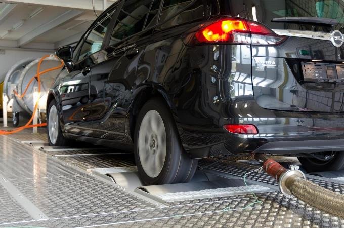 Mesures banc à rouleaux Opel Zafira Tourer - étude DUH / Holzmann