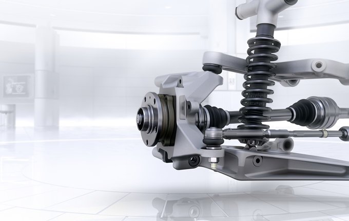 McLaren MP4-12C - suspension double triangle
