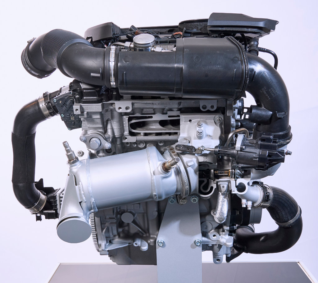 BMW i8 - 3 cylindres TwinTurbo Technology B38 - face échappement / turbocompresseur