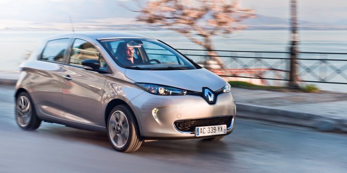 Renault Zoé - vue de 3/4 avant