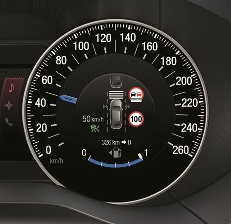 Ford S-MAX - Reconnaissance des panneaux de signalisation TSR, affichage au tableau de bord