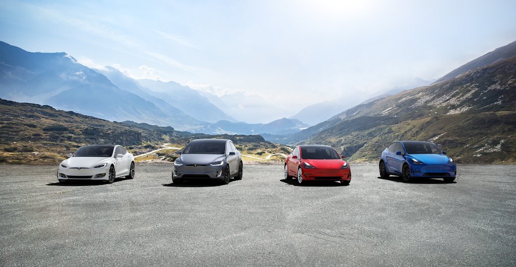 Gamme Tesla S3XY