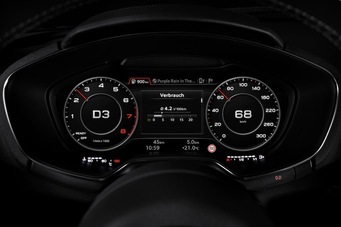 Audi TT coupé - écran central mode standard