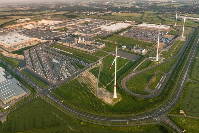 Usine BMW Leipzig, production BMW i3, énergie éolienne
